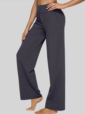 G4Free EverGoing High-Rise Wide Leg Pants – Size L (12/14) – Dark Heather